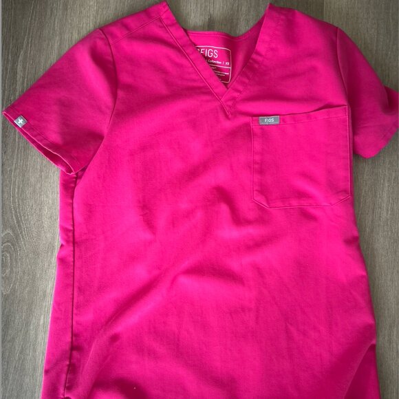 Hot Pink Figs Scrubs || Breast Cancer Awareness Month - Picture 1 of 4